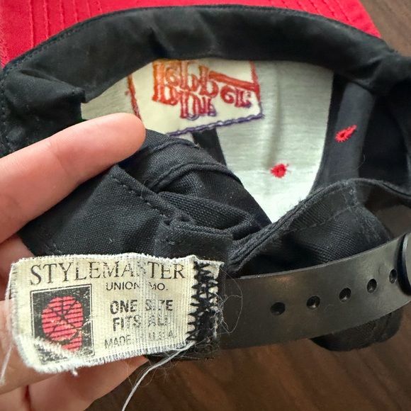 Vintage 90s Dr Pepper Snapback Hat – Stylemaster USA – Black/Red – OSFA - Picture 2 of 2
